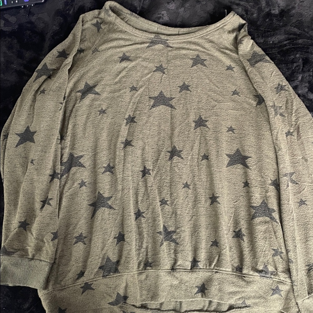 ☘️☘️Buffalo David Bitton Khaki Star Pattern Sweater